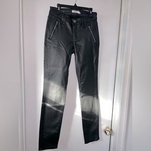 ‼️NWOT! GARAGE Faux Like Leather Denim Jeans